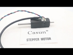 Motor Stepper Encoder Poros Berongga Output Ganda NEMA 8 Presisi Tinggi