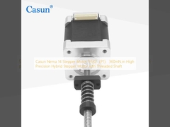 Casun Nema 14 Stepper Motor Tr5X2（P1） 360mN.m Motor Stepper Hibrida Presisi Tinggi dengan Poros Berulir