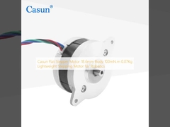 Casun Flat Stepper Motor 18.6mm Body 100mN.m 0.07Kg Motor Stepping Ringan untuk Robotika