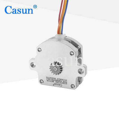 Harga bagus Pancake Stepper Motor 1.8 Degree 2 Phase 1.55 V 13mm Gear Shaft For SMT Machine On line