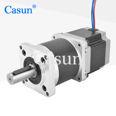 Harga bagus 57*57*54mm NEMA 23 Planetary Gear Stepping Motor Dual Shaft 50/1 Untuk Mesin Ekstrusi On line