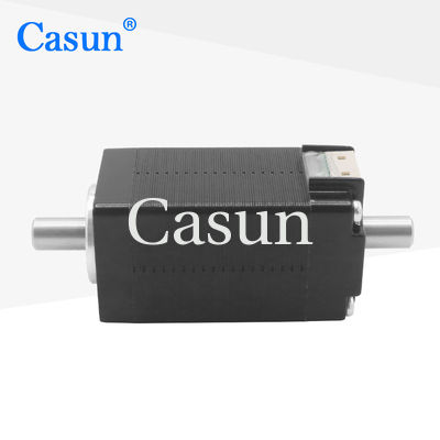 Harga bagus 1.8 Degree 2 Phase Nema 8 20X20X38mm Stepper Motor Dual Hollow Shaft 0.6A 32mN.m On line