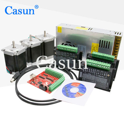 Harga bagus Nema 34 86x86mm CNC Kit 4 Axis Open Loop Stepper Motor 12N.M For CNC Machine On line
