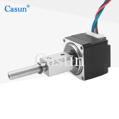 Harga bagus NEMA 8 Ball Screw Stepper Motor 0.5A 25mm Badan Untuk Sistem Visi On line