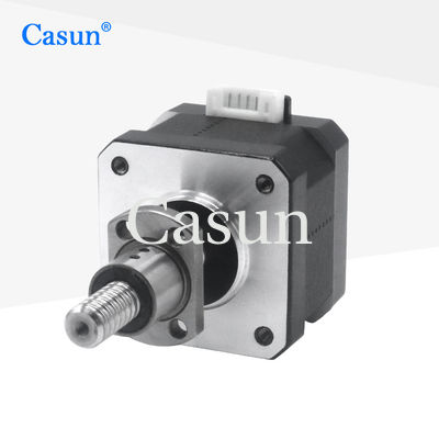 Harga bagus Nema 17 Ball Screw Stepper Motor 34mm Bady 0.32Nm Untuk CNC 3D Printer 4-lead On line