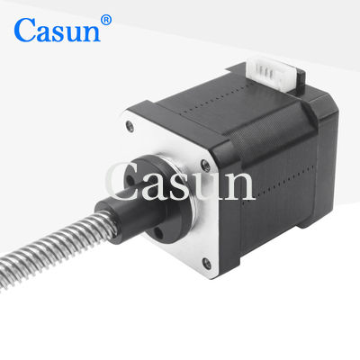 Harga bagus 34mm NEMA 17 Stepper Motor Lead Screw 1.65Amp 500mN.M Casun Stepper Motor On line