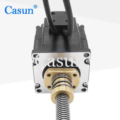 Harga bagus 1.8 Tingkat 2 Fase NEMA 23 Linear Stepper Motor Dengan Encoder 57 * 57 * 45mm 0.9N.M 4 Kawat On line