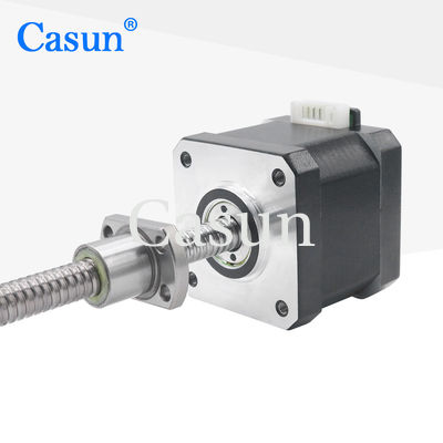 Harga bagus NEMA 17 Linear Stepper Motor Lead Screw Tr8*2 40mm Body 0.45N.M For Industrial Automation On line