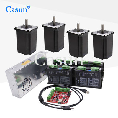 Harga bagus Casun 2 Phase Nema 23 hybrid stepper motor 60x60x100mm 4N.m high torque 4.0A with 4 axis / 3axis  for CNC for Engraving machine On line