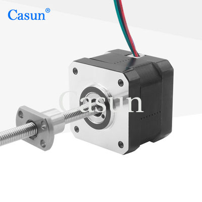 Harga bagus Ball Screw Stepper Motor NEMA 17 1.28A untuk jalur perakitan otomatis On line