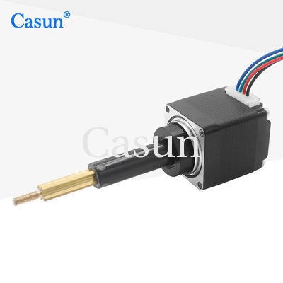 Harga bagus 2 Phase NEMA 11 Captive Stepper Motor Untuk Peralatan Laboratorium 0.67A On line
