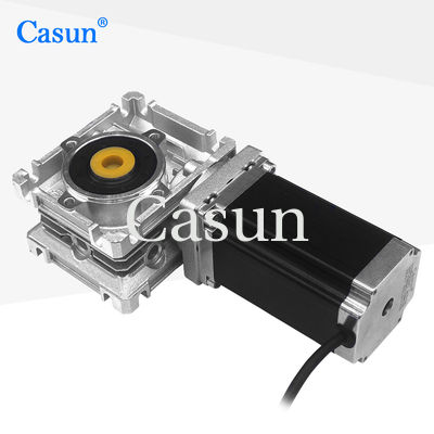 Harga bagus Nema 23 Hybrid stepper motor dengan Worm Gear Motor 56x100mm On line