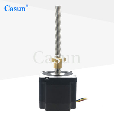 Harga bagus Nema 34 Hybrid Stepper Motor dengan Rem 24V DC 4.5Nm Besar Tangguh CE RoHS Bersertifikat dari Casun Motor On line