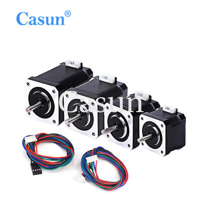 Harga bagus Motor stepper hibrida baja dengan tegangan nominal 120V, torsi 21kg.cm, dan poros potong 5mm untuk otomatisasi industri On line